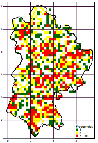 Distribution map
