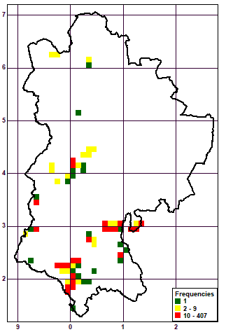 Distribution map