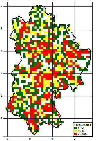 Distribution map